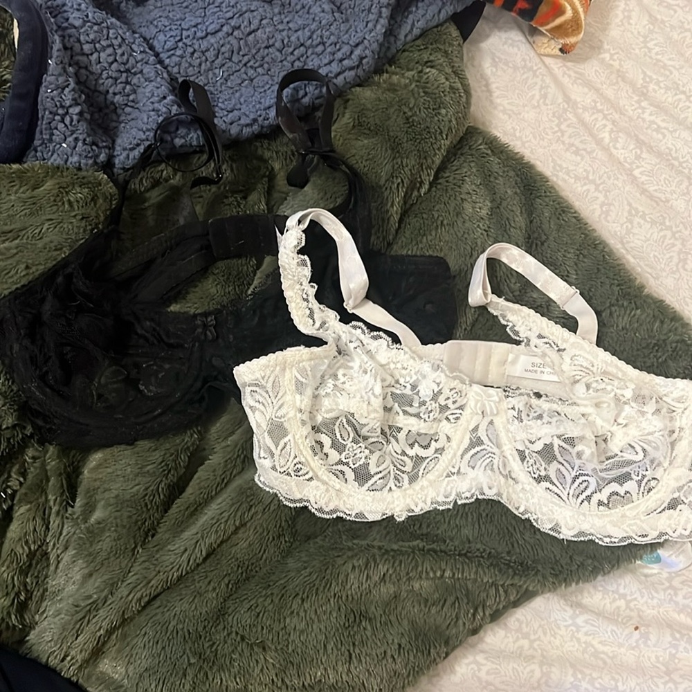 Black and white lingerie tops